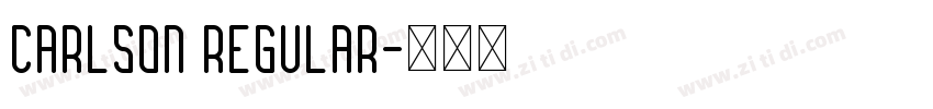Carlson Regular字体转换